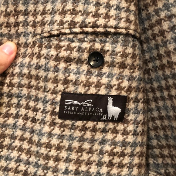 Beautiful Alpaca Men's Houndstooth Blazer - 38s - Picture 2 of 3